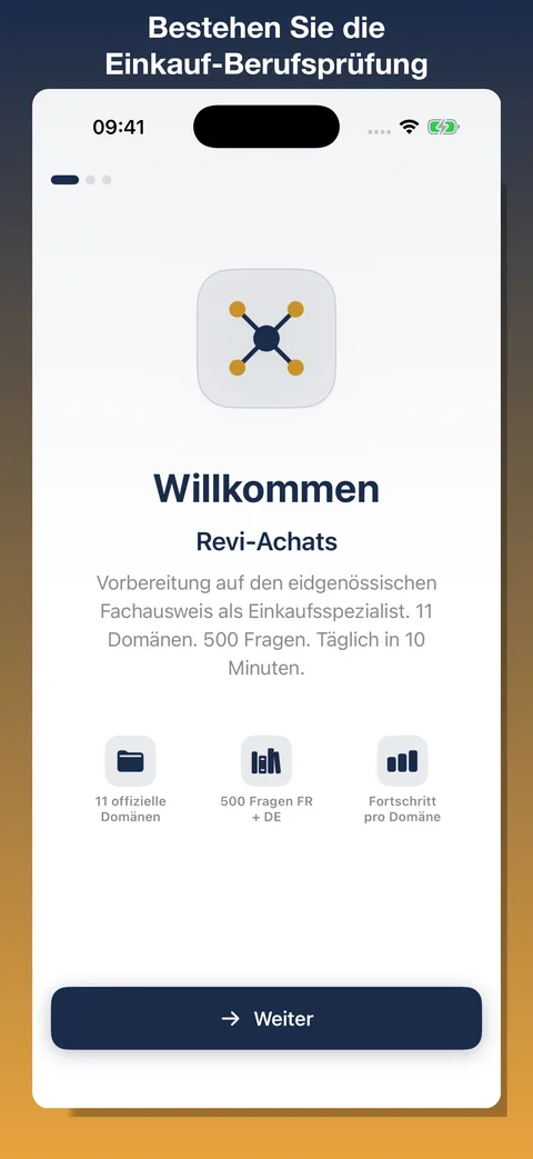Revi-Achats — Screenshot 1 der iOS-App