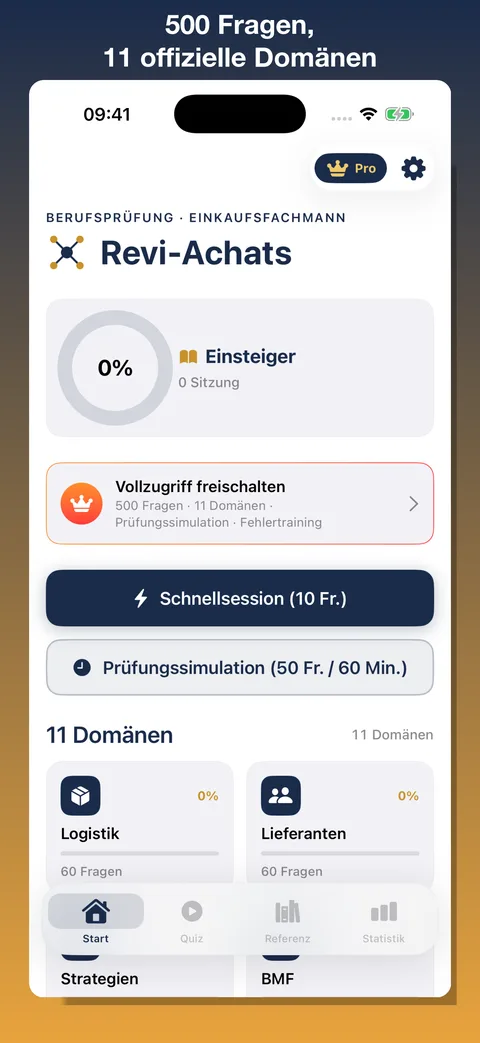 Revi-Achats — Screenshot 2 der iOS-App