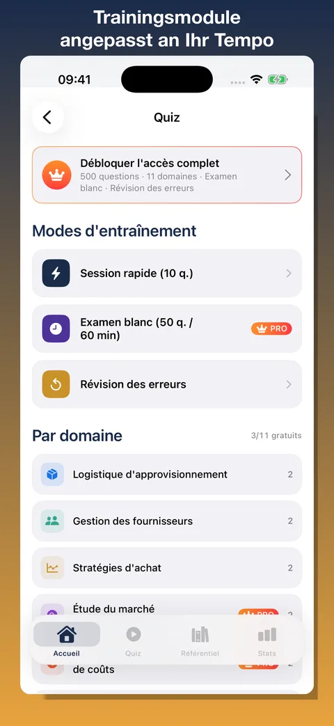 Revi-Achats — Screenshot 3 der iOS-App