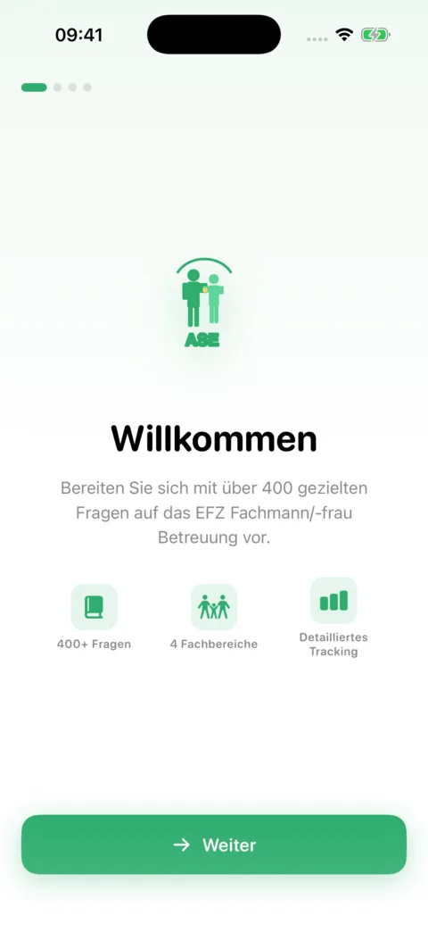 Revi-ASE — Screenshot 1 der iOS-App