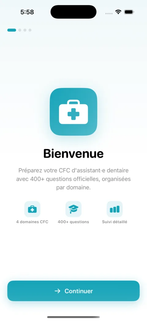 Revi-AssistantDentaire — Screenshot 3 der iOS-App