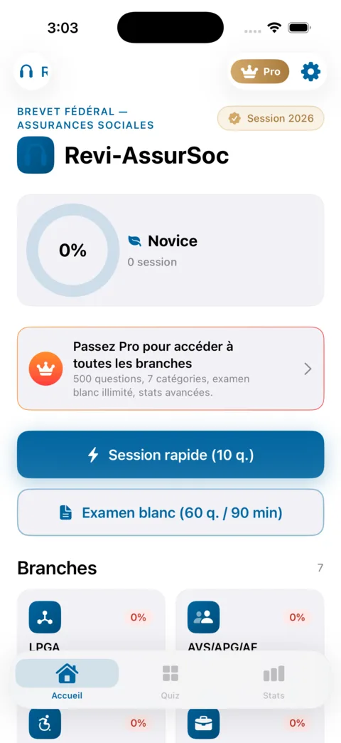 Revi-AssurSoc — aperçu de l'application iOS
