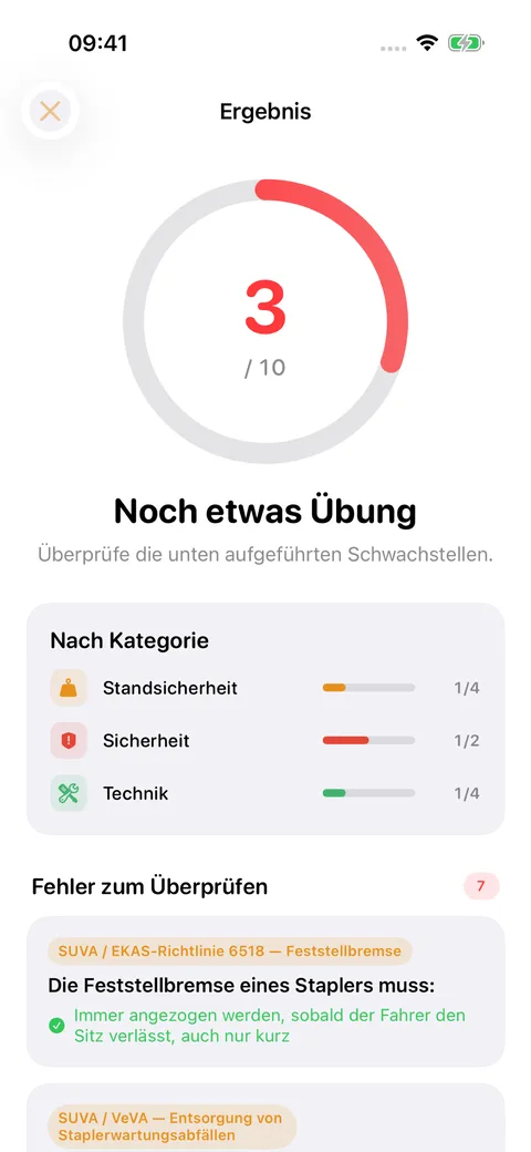 Revi-Cariste — Screenshot 3 der iOS-App