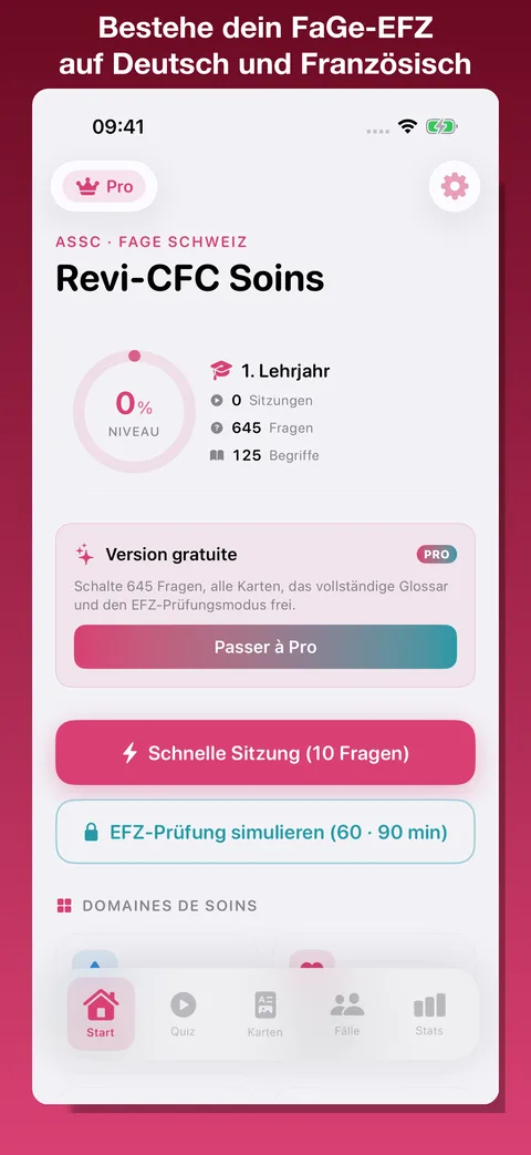 Revi-CFC-Soins — Screenshot 1 der iOS-App