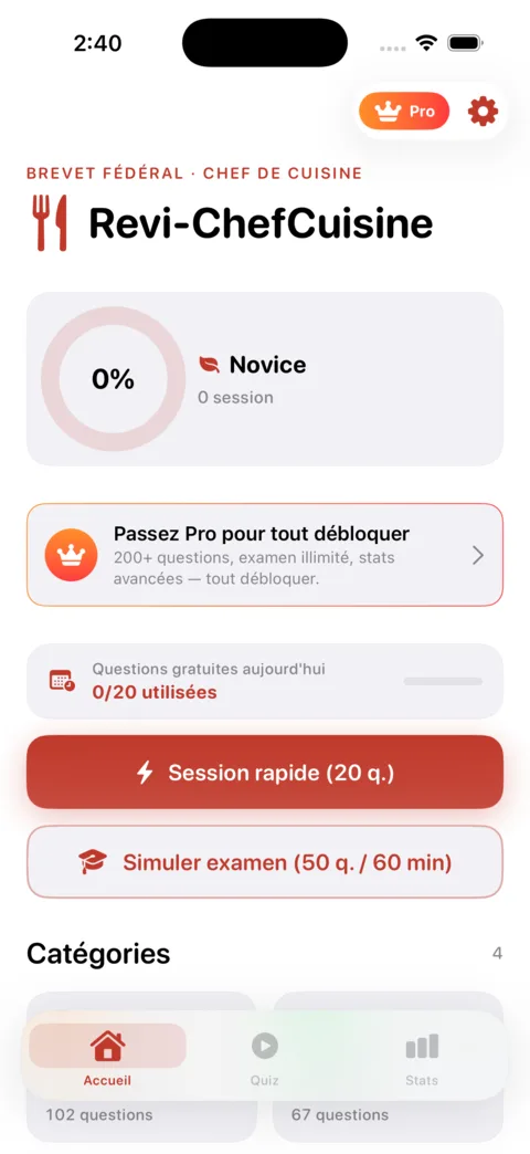 Revi-ChefCuisine — aperçu de l'application iOS