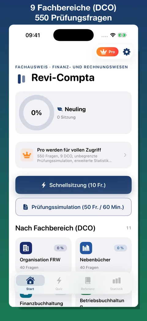 Revi-Compta — Screenshot 2 der iOS-App