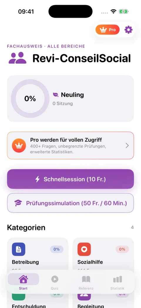 Revi-ConseilSocial — Screenshot 1 der iOS-App
