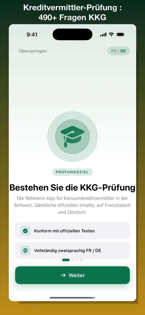 Revi-Courtier-crédit — Vorschau der iOS-App