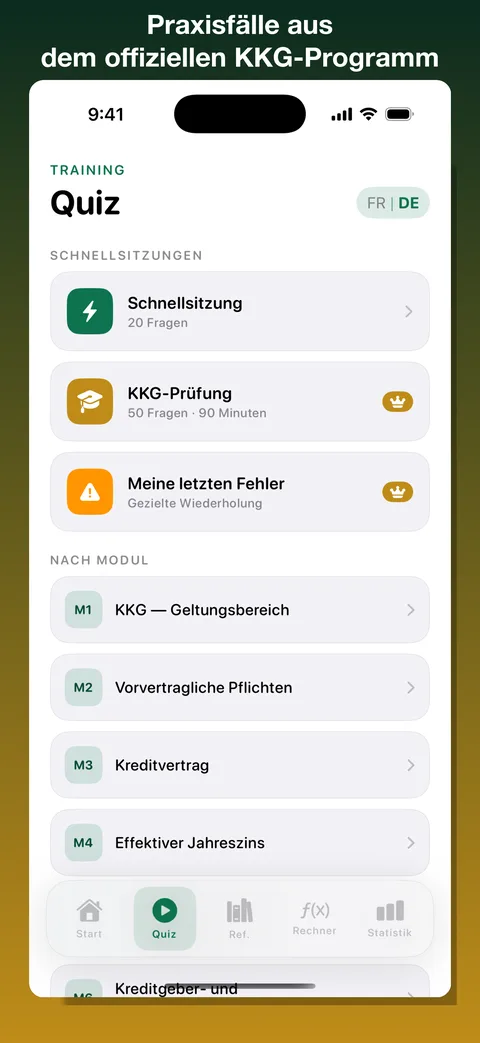 Revi-Courtier-crédit — Screenshot 3 der iOS-App