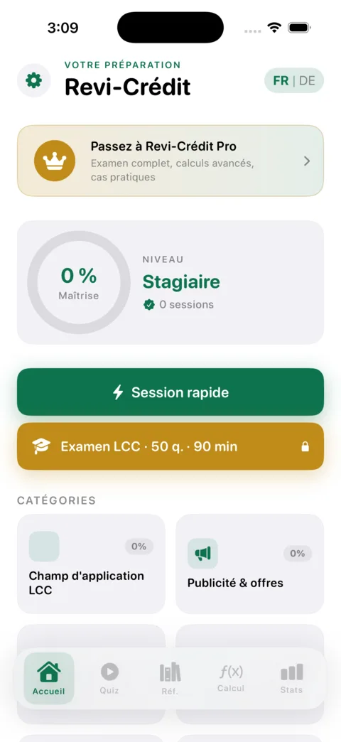 Revi-Courtier-crédit — aperçu de l'application iOS