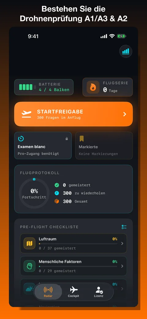 Revi-Drone — Screenshot 1 der iOS-App