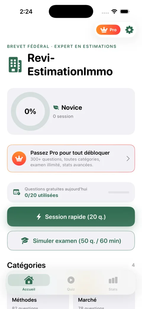 Revi-EstimationImmo — aperçu de l'application iOS