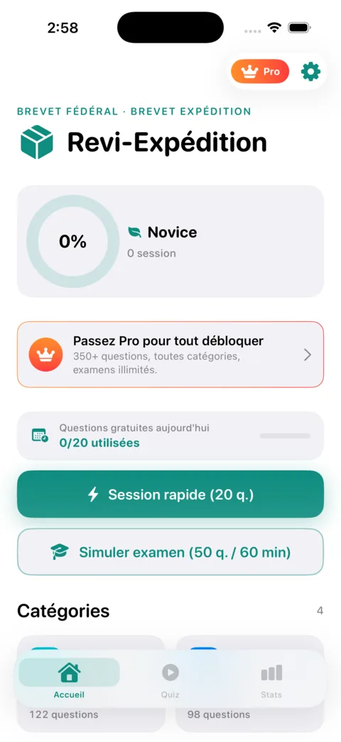 Revi-Expedition — aperçu de l'application iOS