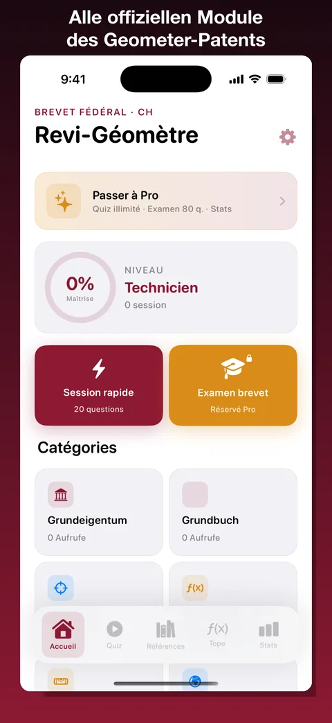 Revi-Geometre — Screenshot 2 der iOS-App