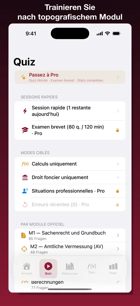 Revi-Geometre — Screenshot 3 der iOS-App