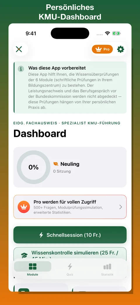 Revi-GestionPME — Screenshot 2 der iOS-App