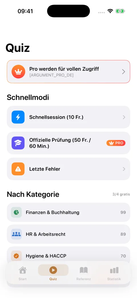Revi-Hotellerie — Screenshot 2 der iOS-App