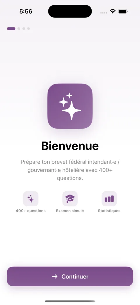 Revi-Intendance — Screenshot 1 der iOS-App