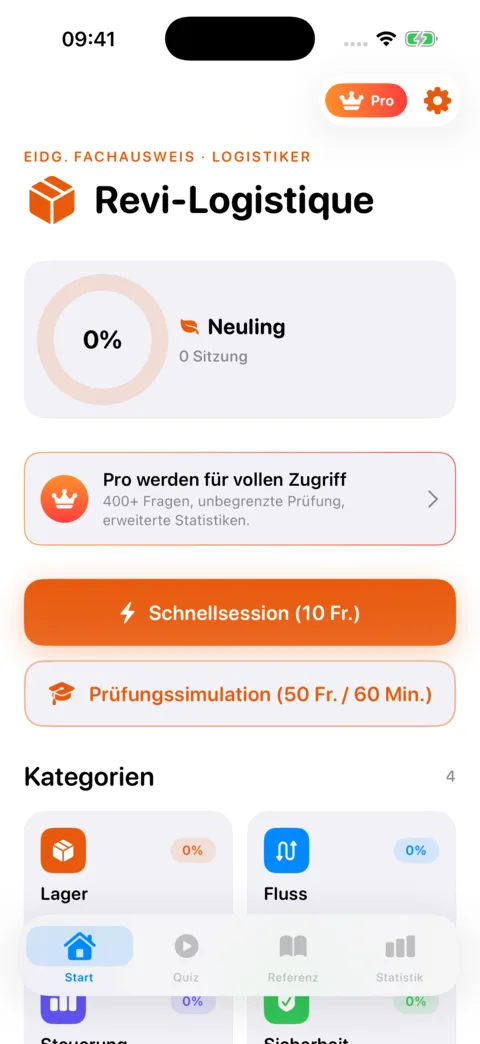 Revi-Logistique — Screenshot 1 der iOS-App