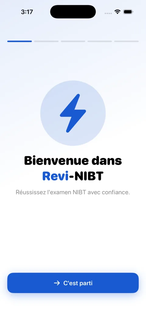 Revi-NIBT-NIN — aperçu de l'application iOS