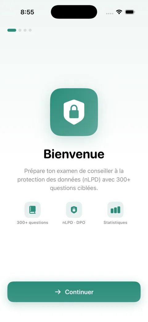 Revi-ProtectionDonnees — Screenshot 2 der iOS-App