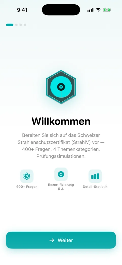 Revi-Radioprotection — Screenshot 1 der iOS-App