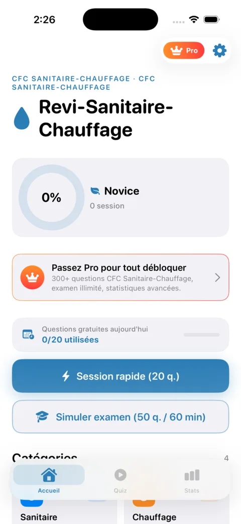 Revi-Sanitaire-Chauffage — aperçu de l'application iOS