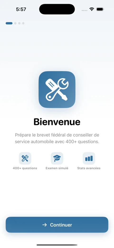 Revi-ServiceAuto — Screenshot 1 der iOS-App