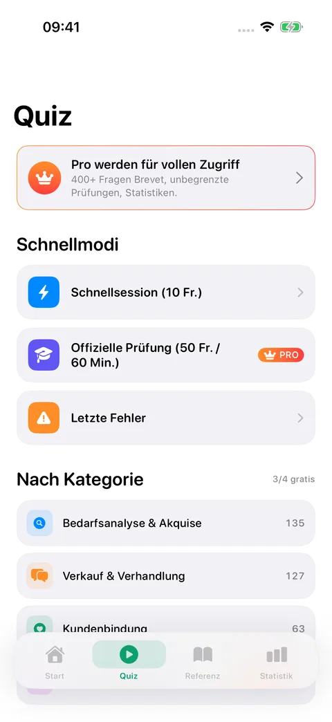 Revi-Vente — Screenshot 2 der iOS-App